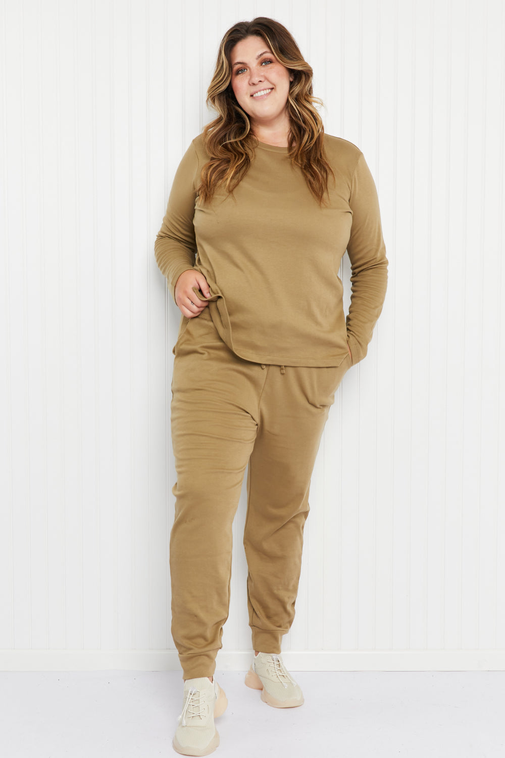 Zenana Comfy and Cozy Run Lounge Set