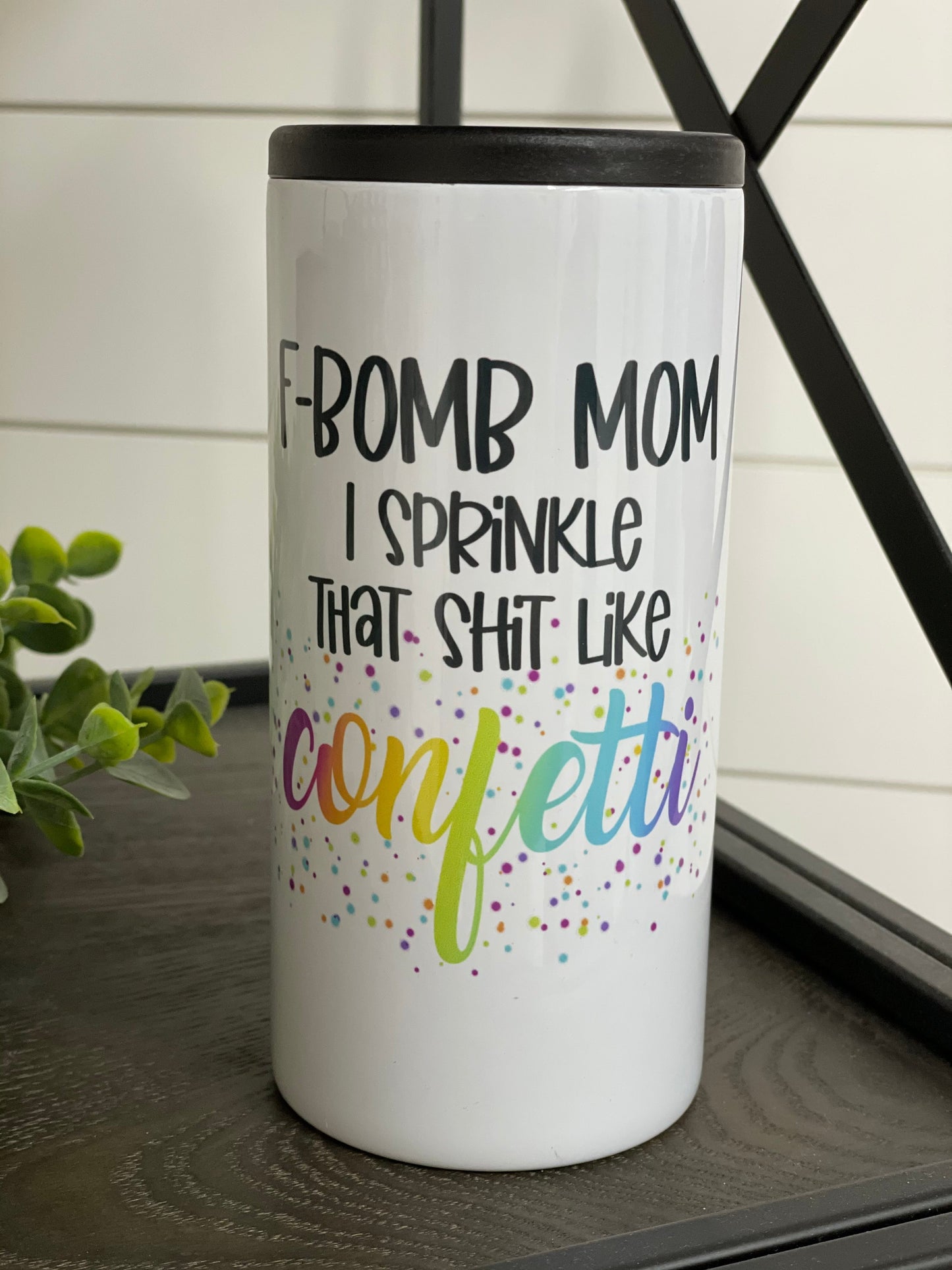 F-Bomb Mom Skinny Can Cooler