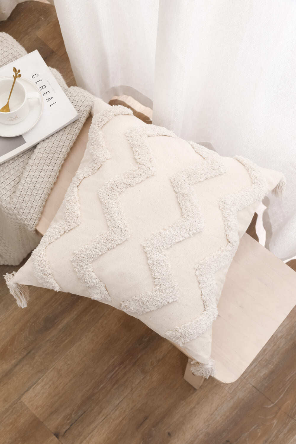 8 Styles Decorative Fringe Pillow Cover