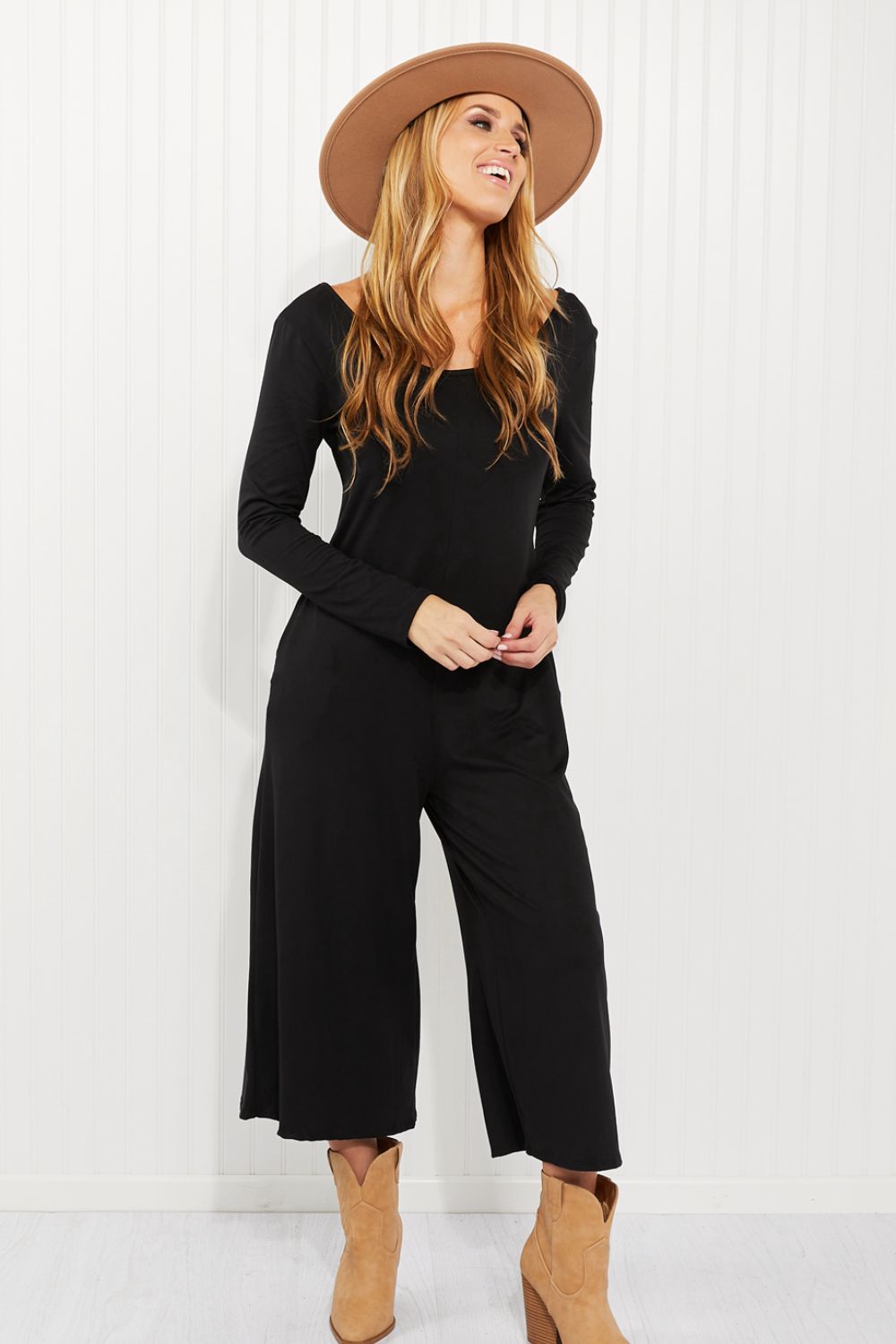 Acting Pro Fairest of All Full Size Long Sleeve Jumpsuit