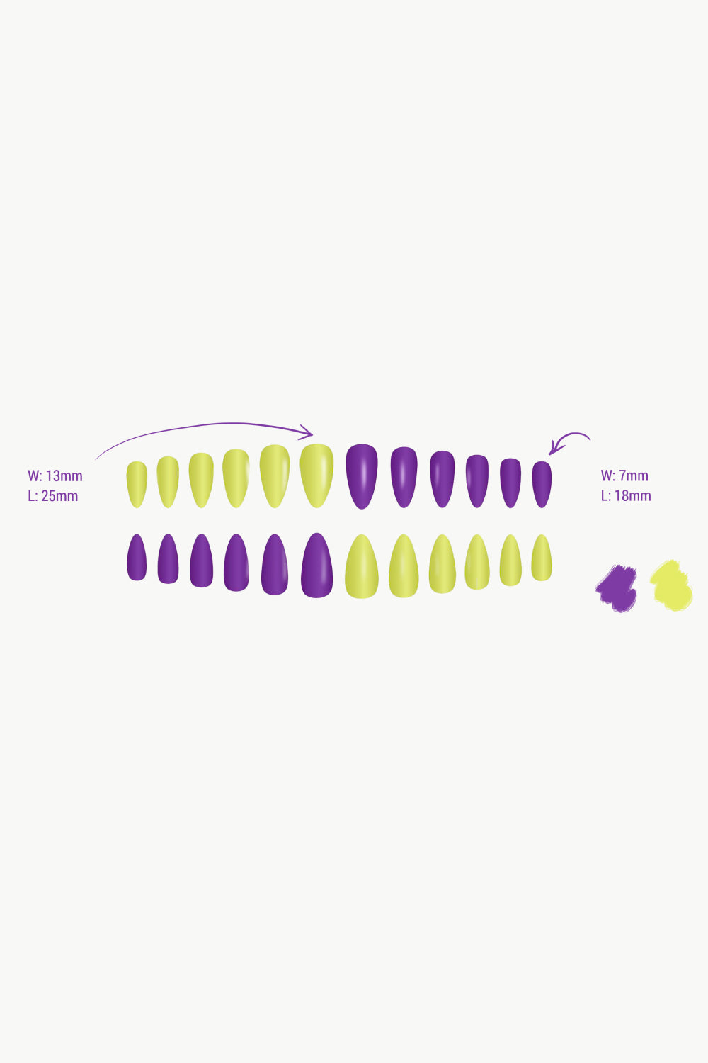 POPMI Dual-Colored Nail Stickers