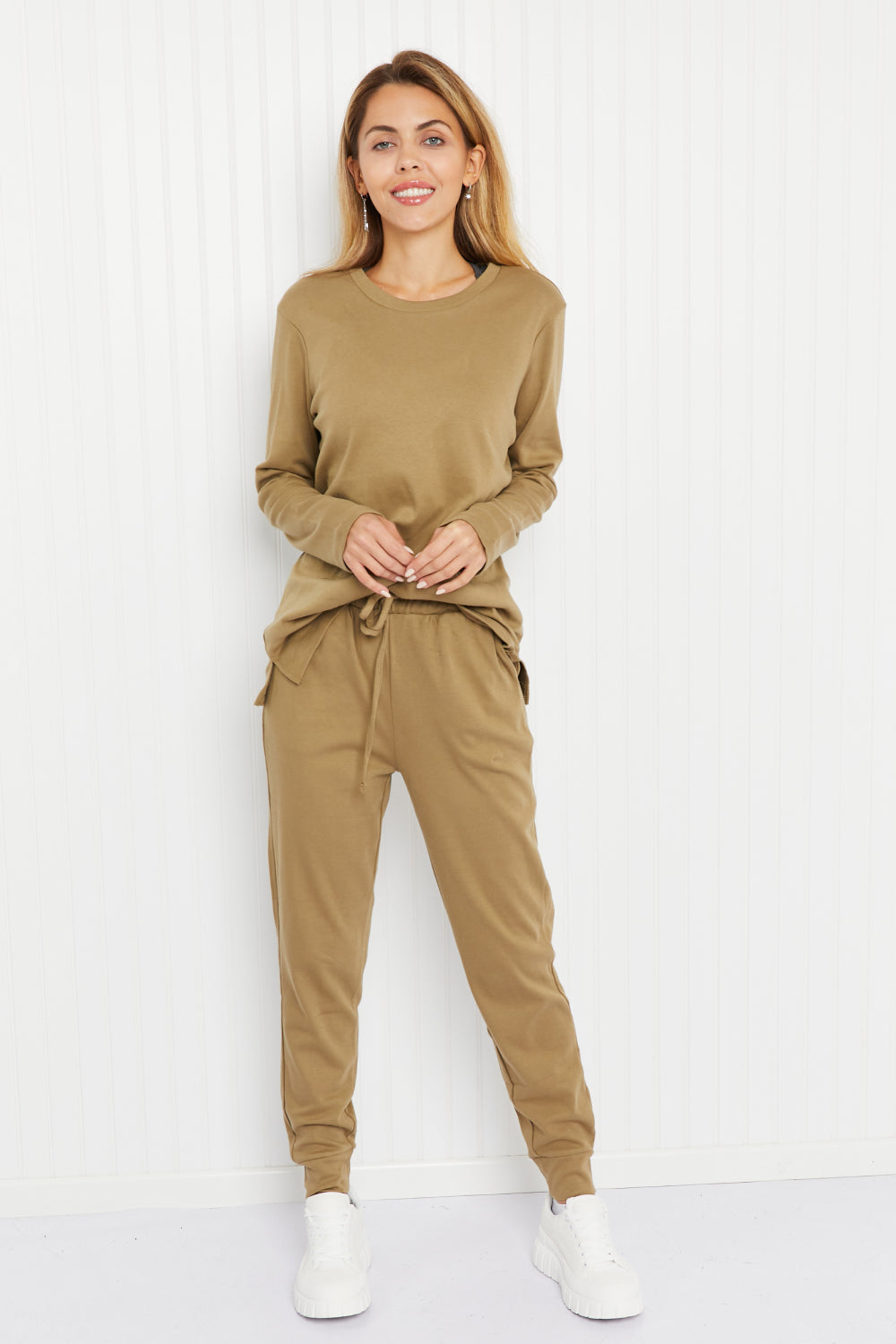 Zenana Comfy and Cozy Run Lounge Set